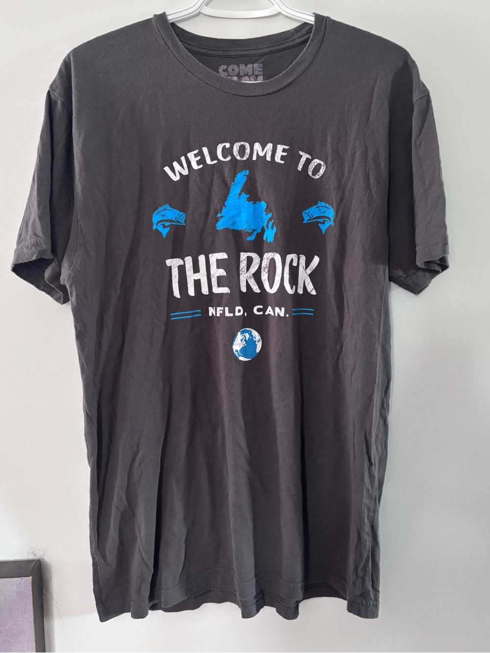 Come From Away musical Tshirt tee “Welcome to the Rock” sz large music broadway